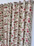 red-bird-1 Anokhi - Bird Print Cotton Curtain (Set of 2) - Red