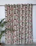 red-bird-4 Anokhi - Bird Print Cotton Curtain (Set of 2) - Red