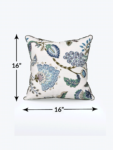 cushion cover blue desing and size - 16 inches