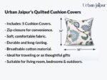 features of cushuin covers - zip closure, cotton fabric, long lasting, breathable cotton material, best for gifts