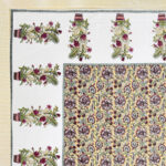 Kaya - Yellow, Green Print Double Bed King Size Bedsheet