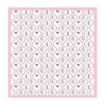 Kaya - Floral Print Pure Cotton Double Bedsheet - Pink, White