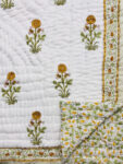 Hand Block Printed Jaipuri Quilt Double Bed For Heavy Winter (90x108 IN)