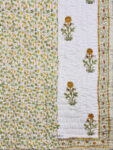 Hand Block Printed Jaipuri Quilt Double Bed For Heavy Winter (90x108 IN)