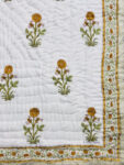 Hand Block Printed Jaipuri Quilt Double Bed For Heavy Winter (90x108 IN)