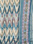 Zig Zag Print 100 gm Jaipuri Razai for Single Bed - Blue