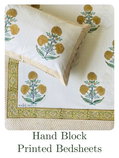 Hand Block Printed Bed Sheets