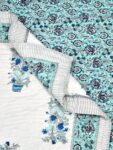 Razai Set - Set Of 4 Pcs - Buta Print Razai Bedding Set (Bedsheet & Quilt Set)