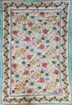 Handcrafted Jaipuri Single Bed Razai Quilt – Reversible Floral Print in Yellow, Blue