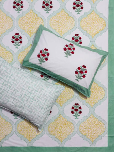 Harmony – Percale Cotton Bed Sheets King Size, Jaal Mahal