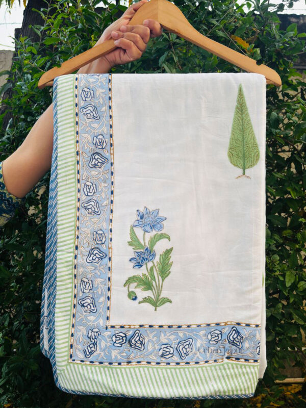 Neelima Block Printed Cotton Muslin Block Printed Dohar for All Seasons