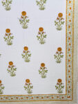 Karigiri - Hand Block Printed King Size Bedsheet with Floral Print