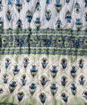 Floral Print Jaipuri 100gm Mulmul Cotton Razai for Double Bed - Blue, Gray