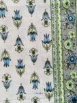 Paisley Print Mulmul Cotton Dohar for Double Bed - Grey, Green