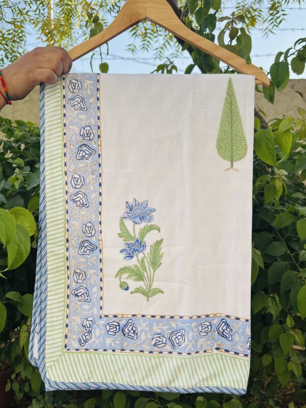 Neelima Block Printed Cotton Muslin Dohar