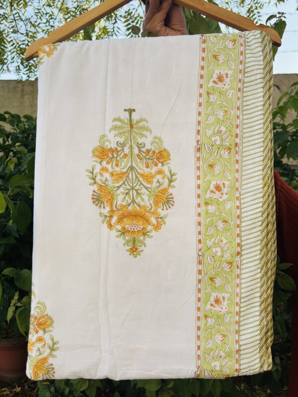 Kusumit Block Printed Cotton Muslin Dohar