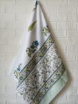 Hand Block Printed Waffle Cotton Towel (60x30 inches)