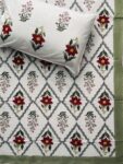 Harmony- Block Print Bedsheet for Single Bed with Pillow Cover