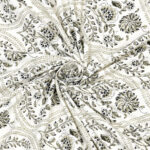 Elite - Jaipuri Pure Cotton King Size Bedsheet - Royal Jaal Print, Green
