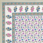 Elite - Jaipuri Pure Cotton King Size Bedsheet - Floral Vine Print, Multicolor