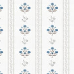 Kalakriti - Blue Floral King Size Bedsheet Set | 100% Mercerised Cotton | 100 x 108 Inches