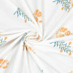 Kalakriti - Yellow Floral Pure Cotton Floral Jaipuri King Size Bedsheet Set - 100x108 Inches