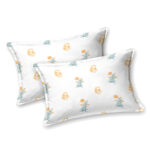 Kalakriti - Yellow Floral Pure Cotton Floral Jaipuri King Size Bedsheet Set - 100x108 Inches
