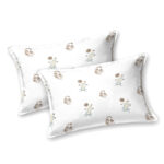 Kalakriti - Brown Floral Pure Cotton Floral Jaipuri King Size Bedsheet Set - 100x108 Inches