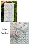 Double Block Print Dohar Bedding Set – Palm Motif Bedsheet Design (Set of 4 Pcs)