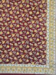 Harmony - Royal Maroon Handblock Printed Cotton Bedsheet (108 x 108 in) with Pillow Covers
