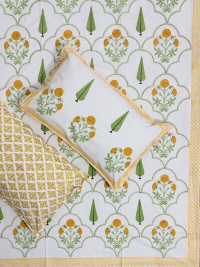 Harmony – Morning Bloom Percale Cotton King Size Bedsheet