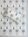 Harmony – Percale Cotton Bedsheet with Tropical Tree & Vine Jaal