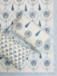 Harmony – Percale Cotton Bedsheet with Tropical Tree & Vine Jaal