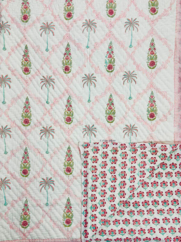 Gulzaar – Hand Block Printed Reversible Jaipuri Razai (Double Bed)