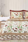 Rangriti – Elephant & Floral Print Cotton Bedsheet Set (Multicolor, King Size 100x108)