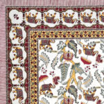 Rangriti – Elephant & Floral Print Cotton Bedsheet Set (Multicolor, King Size 100x108)