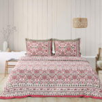 Rangriti – Bold Motifs Sanganeri Print Bedsheet in Cotton (King Size | 100x108 IN)