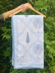 Tropical Breeze Hand Block Mulmul Cotton Dohar in Single and Double Size