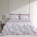 Marbella- Premium Cotton King Size Bedsheet (108x108 Inches) | Marble Print