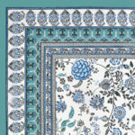 Rangriti – Red Leafy Floral Cotton Bedsheet Set (100×108 King Size)