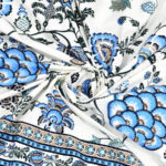 Rangriti – Red Leafy Floral Cotton Bedsheet Set (100×108 King Size)