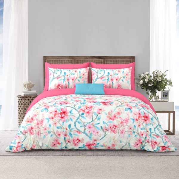 Heritage 300 TC Pure Cotton King Size Bedsheet Set with Pillow Covers – Soft, Breathable & Durable