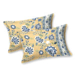 Rangriti – Sanganeri Print Bedsheet in Pure Cotton (King Size | 100x108 IN)