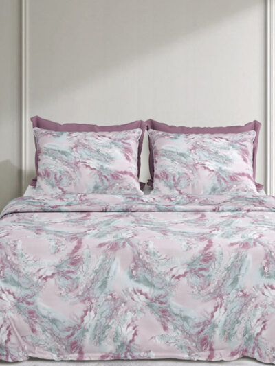 Marbella- Premium Cotton King Size Bedsheet (108x108 Inches) | Marble Print