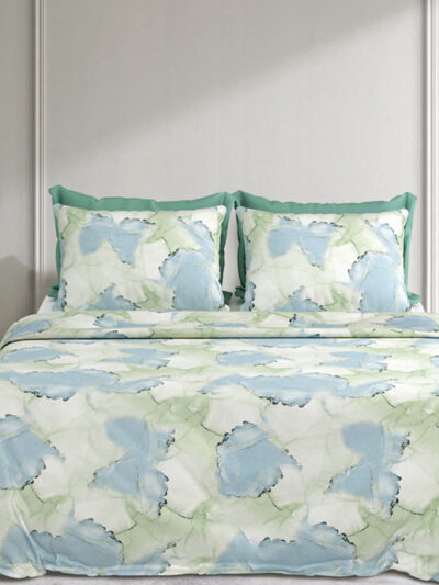 Marbella- Premium Cotton King Size Bedsheet (108x108 Inches) | Patchy Print