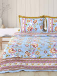 Rangriti – Sanganeri Print Bedsheet in Pure Cotton (King Size | 100x108 IN)