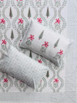 Karigari - Block Printed King Size Cotton Bedsheet Set with 2 pillow covers