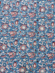 Karigari – Handblock Print King Size Cotton Bedsheet – Regal Blue Grandeur