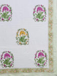 24 Karigiri Hand Block Printed Super King Bedsheet – Serene Garden