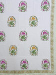 25 Karigiri Hand Block Printed Super King Bedsheet – Serene Garden